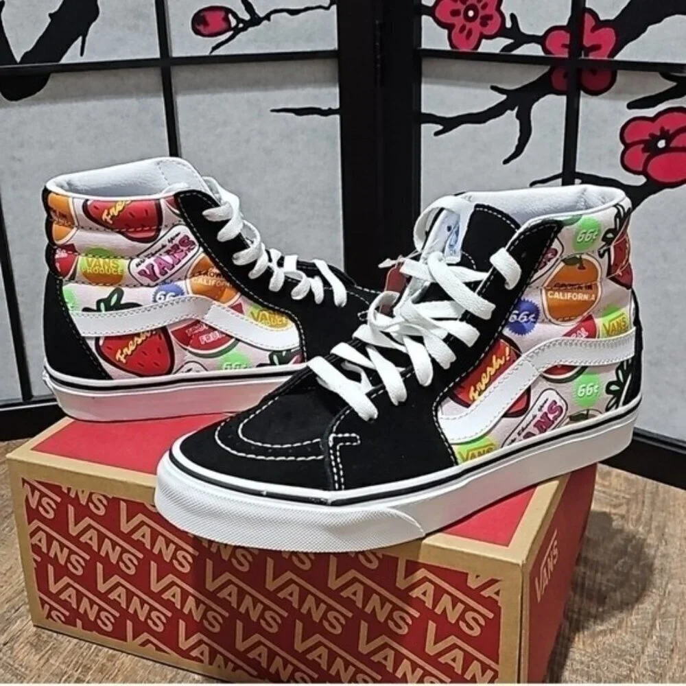Vans Hi Multicolor Shoes Size 6.5 New